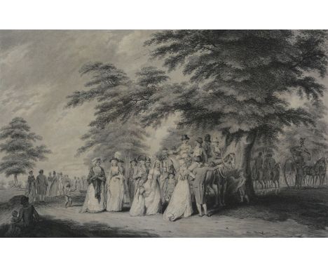 After Edward Dayes An Airing in Hyde Park; The Promenade in St. James's Park   Engravings by Thomas Gaugain and Francois-Davi