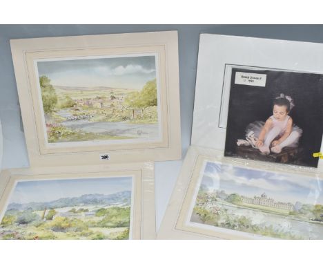 A LARGE GROUP OF LIMITED EDITION MOUNTED PRINTS BY K W BURTON, ERIC STURGEON, AND DARREN BAKER, to include 'Thwaite' edition 