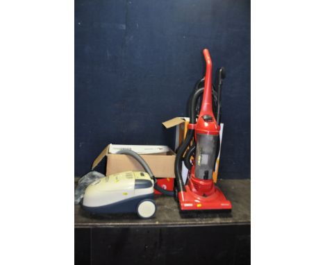 A ZANUSSI 4723A UPRIGHT VACUUM CLEANER and a The Boss vacuum cleaner (pipe taped) (both PAT pass and working) (2)
