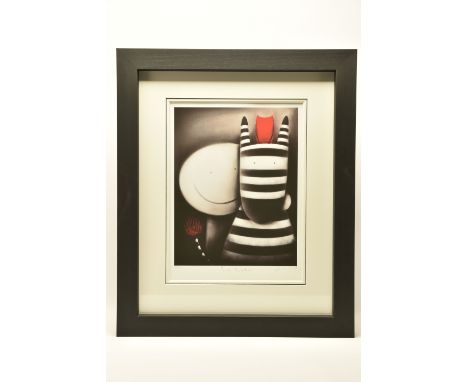 DOUG HYDE (BRITISH 1972) 'PUNK ROCKER', a limited edition print on paper depicting a smiling figure with an animal sporting a