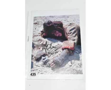 A SIGNED 10 x 8 COLOUR PROMO PHOTOGRAPH OF HELENA BONHAM CARTER in Planet of the Apes, portrait orientation, signed in black 