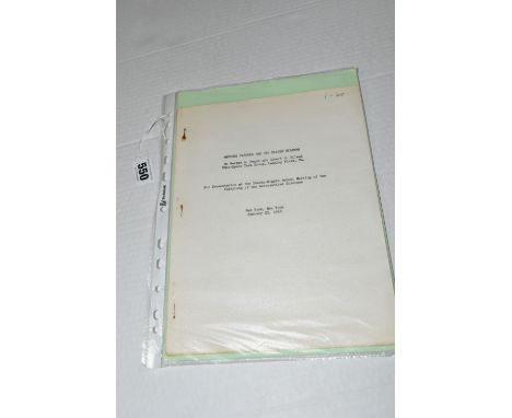 TWO NASA SPACE TASK GROUP BRIEFING DOCUMENTS DATED 25TH JANUARY 1960, the first 'Mercury Capsule and its Flight Systems' writ