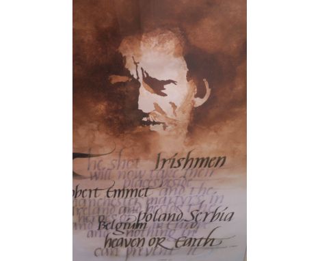 PORTRAIT OF GEORGE BERNARD SHAWA watercolourSigned bottom left70cms x 45cms 