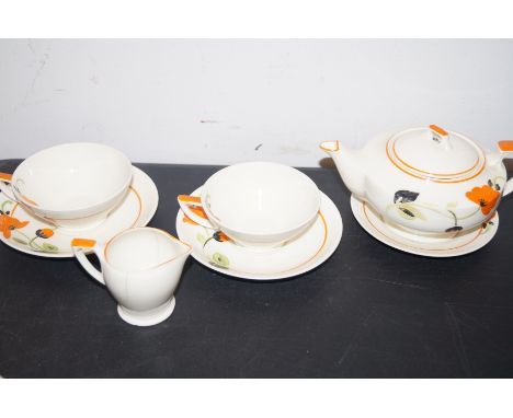 Art deco Myott tea for 2 