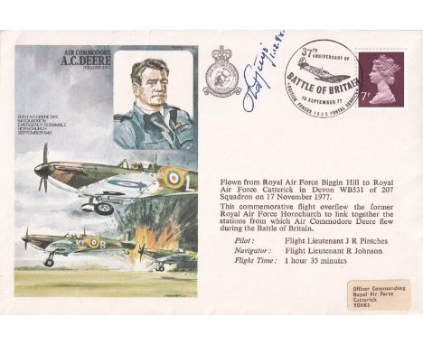 HA19 A. C. Deere Own Cover Signed W Gnys Polish Battle of Britain Pilot. 15 Sept 77 BFPS 1592. 37th Anniversary of the Battle
