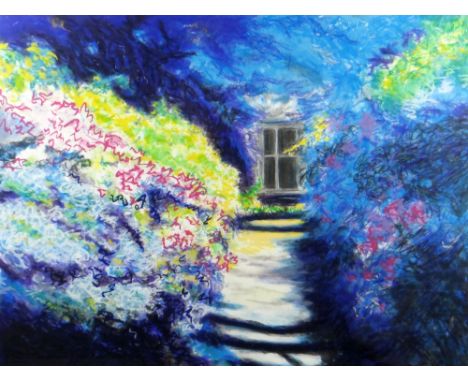 PETE DANIELS (b.1937) limited edition (71/200) colour print - garden path to window, signed and numbered in pencil 50 x 60cms