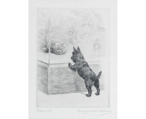 Marguerite Kirmse (British/American, 1885-1954)'Stymied' signed in pencil 'Marguerite Kirmse' (lower right), titled (lower le