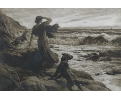 Herbert Thomas Dicksee RE (British, 1862-1942)'In Sight At Last' signed in pencil 'Herbert Dicksee' (lower left)etchingplate 