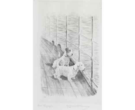 Marguerite Kirmse (British/American, 1885-1954)'Bon Voyage' signed in pencil 'Marguerite Kirmse' (lower right), titled in pen