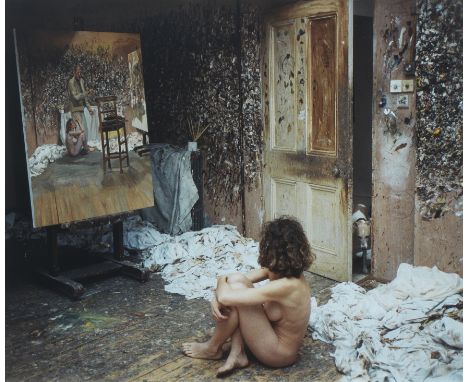 David Dawson (British, born 1960)A model and Eli in Freud's studio chromogenic print49 x 59cm (19 5/16 x 23 1/4in).Footnotes: