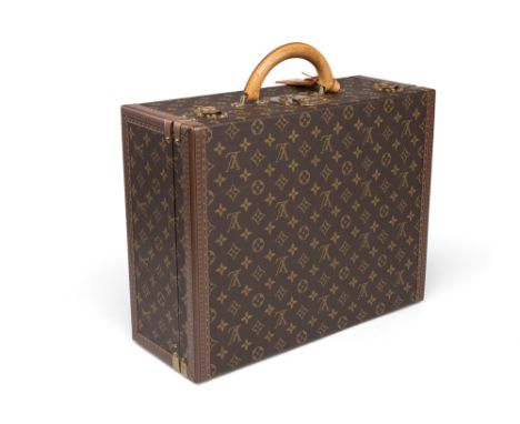 Louis Vuitton45 x 35 x 17 cmKoffer "Super President Classeur Briefcase" (M53000) in braunem, beschichteten Monogramm Canvas m