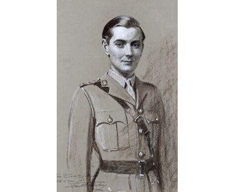  ‡Frank O. Salisbury (1874-1962) Portrait of Tom P. Salisbury Woods Signed and dated Oct. 14 1940 Chalks 56 x 35.5cm; 22 x 14