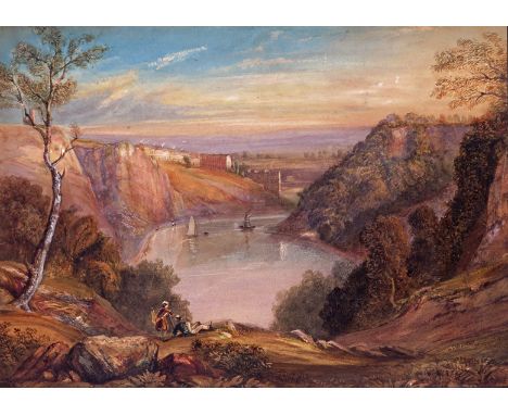 Samuel Jackson (1794-1869) View of the Avon from Durdham Down with Cooks Folly to the left, Clifton beyond Possibly signed be
