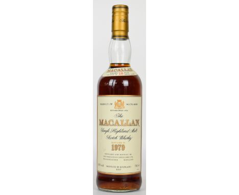 The Macallan Single Highland Malt Scotch Whisky, 18 years old, distilled in 1979, bottled 1997, 70cl, 43% vol. PLEASE NOTE AL