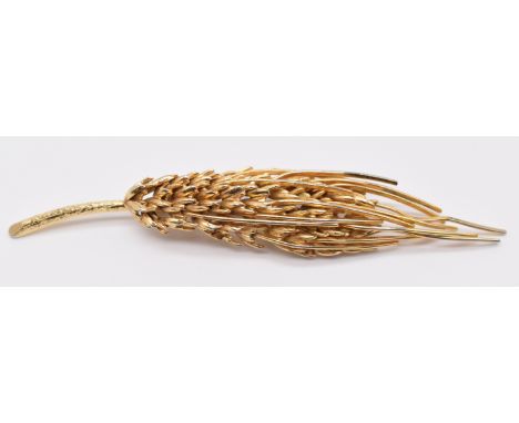 Christian Dior brooch in the form of a wheatear, dated 1961, 12cm