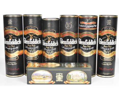 Seven bottles of Glenfiddich Special Reserve Single Malt Scotch whisky comprising 5x 1l and 2x 70cl, 43% vol, each in origina