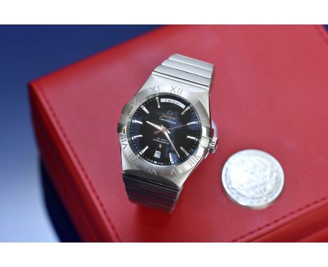 Omega Constellation Co-Axial Chronometer gentleman's automatic wristwatch ref. 123.10.38.22.01.001 with day and date aperture