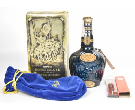 Chivas Royal Salute 21 year old Scotch Whisky, 70cl, 43% vol, in Wade decanter with original box and cloth bag. PLEASE NOTE A