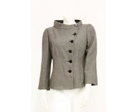 Three Giorgio Armani jackets,to include a black evening jacket with net overlay embellished with beads and sequins, with Arma