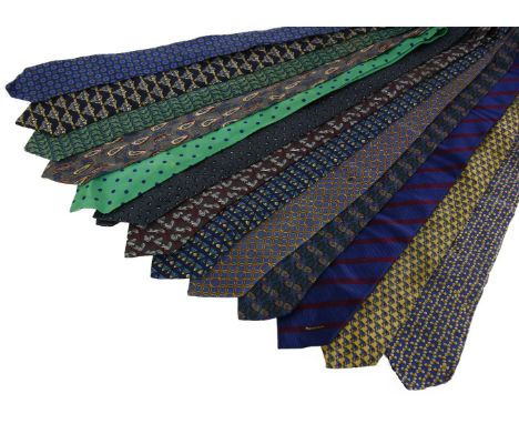 A collection of designer ties,to include Hermès and Christian Dior (qty.)