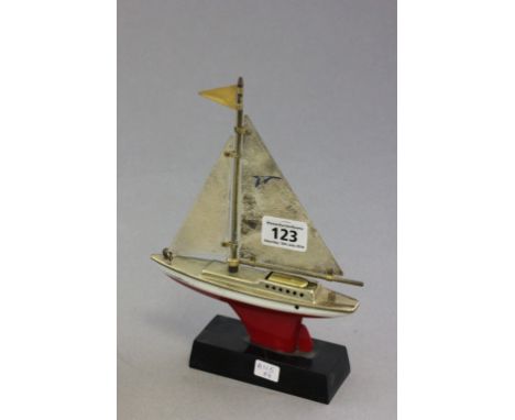 Novelty Japanese Table Lighter in the form of a Sailing Boat