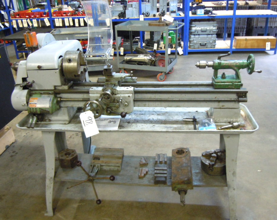 Logan 11" Quick Change Lathe Model 1922, 120V, runs but has broken