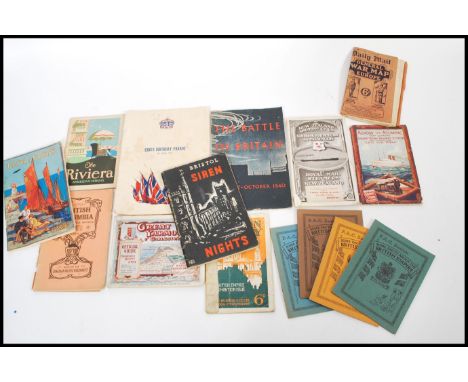 A collection of early 20th Century booklets / ephemera to include an early 20th Century 'Official Guide to the Sphere's Sunny