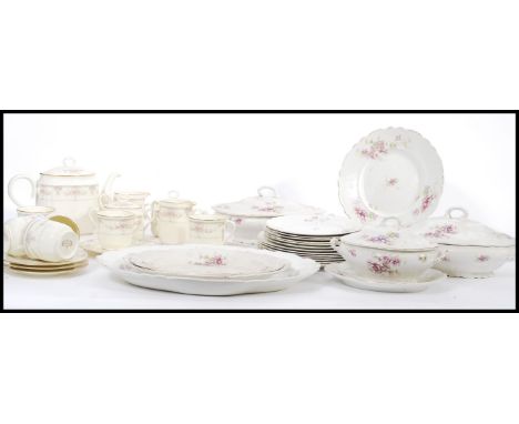 A collection of late 19th and early 20th Century ceramics, to include a&nbsp; chintz pattern&nbsp; dinner service&nbsp;consis