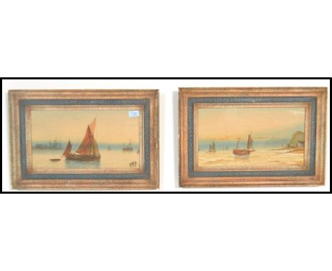 T. Mortimer (1800-) England. A pair of 19th century watercolour paintings being framed with signature to the corner of rivers