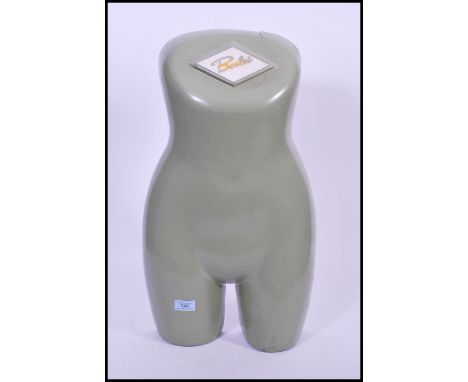 A vintage retro 20th century French advertising point of sale shop front display mannequin for underwear / lingerie. Notation