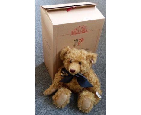 A Steiff limited edition one hundred years centenary teddy bear No. 3356, 44cm high, boxed with certificate