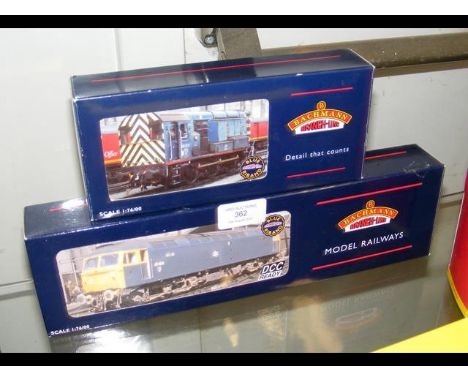 A boxed Bachmann diesel loco, together with a diesel shunter 