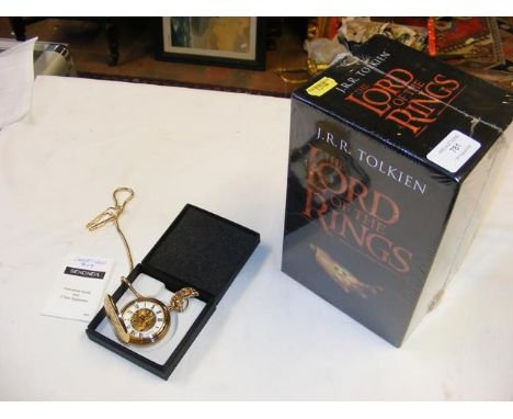 A film tie-in edition of The Lord of The Rings, together with a Sekonda pocket watch