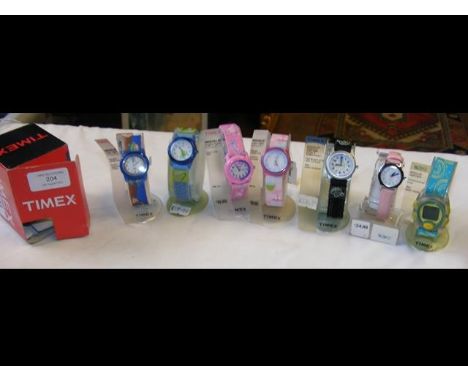 Seven children's Timex watches - boxed 