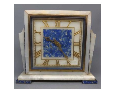20th century Smith's electric mantel clock in marble case 