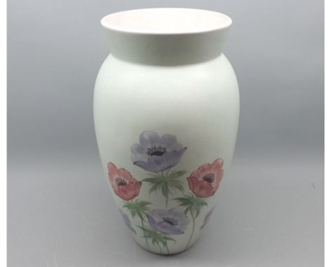 Large Radford floral decorated vase, 12" high 