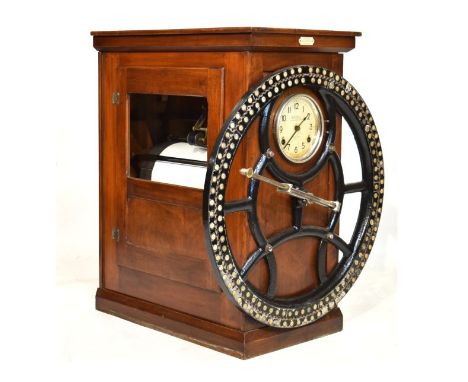 Radstock Mining Interest - National Time Recorder Company Limited Colliery Time Recorder Clock with printed instructions rela