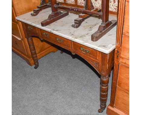 Victorian tile back washstand, 115cm by 58cm by 101cm