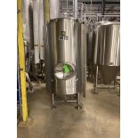 NSI NEWLANDS 304SS glycol jacketed and insulated 10 bbl (12 hl) bright tank with CIP spray ball