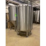NSI NEWLANDS 18 hl insulated cold liquor tank with CIP spray ball, model CLT-18H, serial 2016-034,