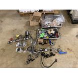 LOT OF PALLET, butterfly valves , keg taps, solenoid valve, glass inline site glass, pressure