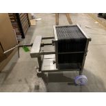 VSL Technologic plate filter assembly, portable on caster, model EF 40 10 N, 28 plate filter 18 in x