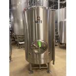 NSI NEWLANDS 304SS glycol jacketed and insulated 10 bbl (12 hl) bright tank with CIP spray ball
