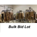 BULK BID: 10-bbl Brewhouse Equipment; lots 101A- 101F included. ***Bulk Sale Offering***