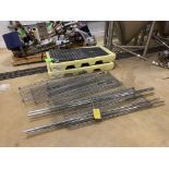 LOT OF 3, 2 Enpac 2 barrel spill workstation, load rating 2400 lbs and 1 shelf unit with 5 shelf, 18