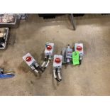 LOT OF 5, 4 Square D disconnect rotary switch, model MD3304X and 1 Scepter toggle***RIGGING AND PICK
