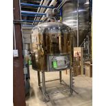 NSI NEWLANDS SS copper cladding mirror 10 bbl (12 hl) lauter tun with rake, no lift mechanism, 54 in