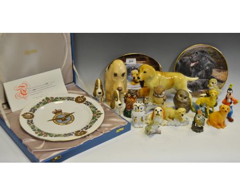 Decorative Ceramics- collectors plates including Spode Royal Air Force, boxed; Danbury Mint collectors plates of dogs; others