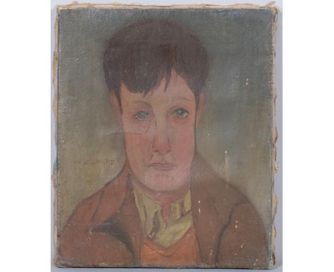 Portrait of Augustus John, oil on canvas, 30cm x 25cm, unframed . Condition Report:Canvas very slightly loose on the stretche