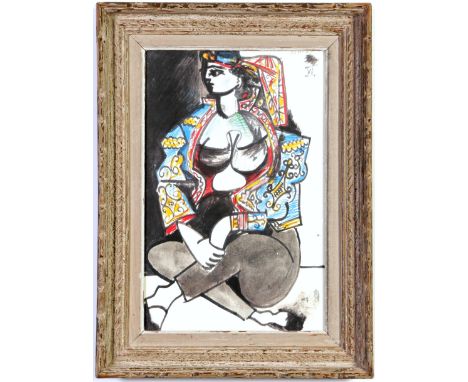 PABLO PICASSO, Jacqueline Roque 2, Spanish collotype dated in the plate, suite: Californie circa 1955, French Montparnasse vi